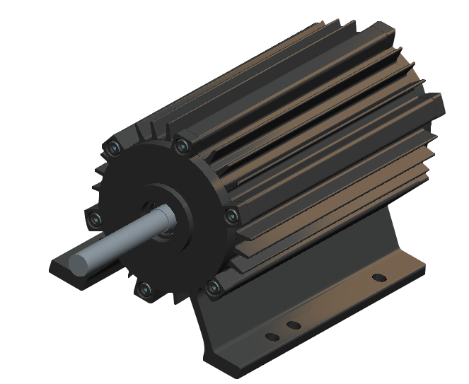 BL130 130 mm diameter industrielle kraftige viftemotorer 230VAC 2kW motor