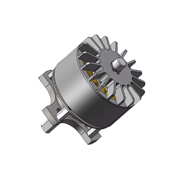 Børsteløs likestrømsmotor for digitale verktøy 49 mm diameter WO49-serien